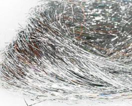 Fine 3D Tinsel Hair, Silver UVR / 03